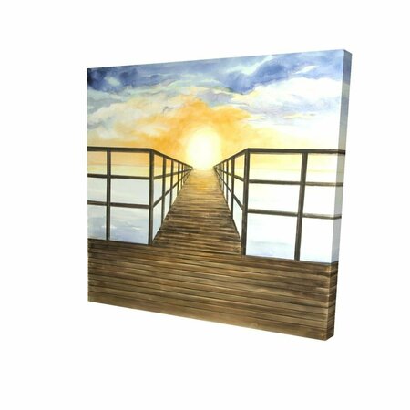 FONDO 16 x 16 in. Sunset in the Sea-Print on Canvas FO2776412